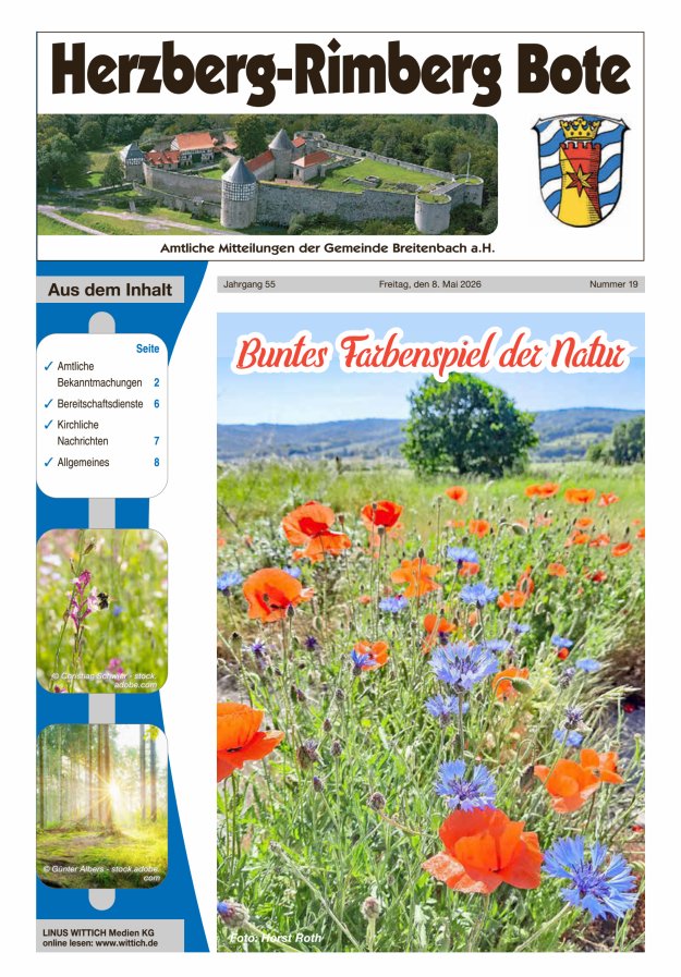 Herzberg-Rimberg Bote Titelblatt 19/2026