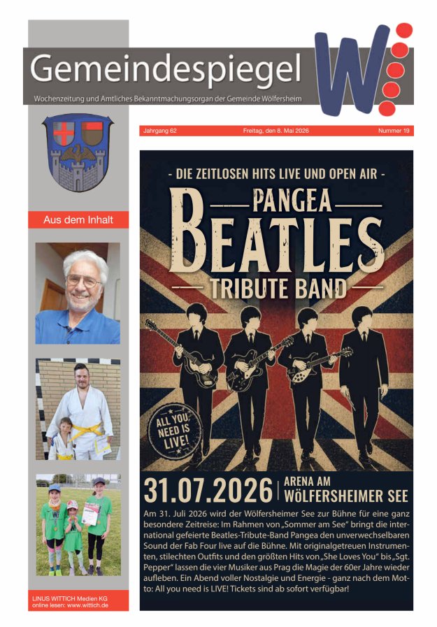 Der Gemeindespiegel Titelblatt 19/2026