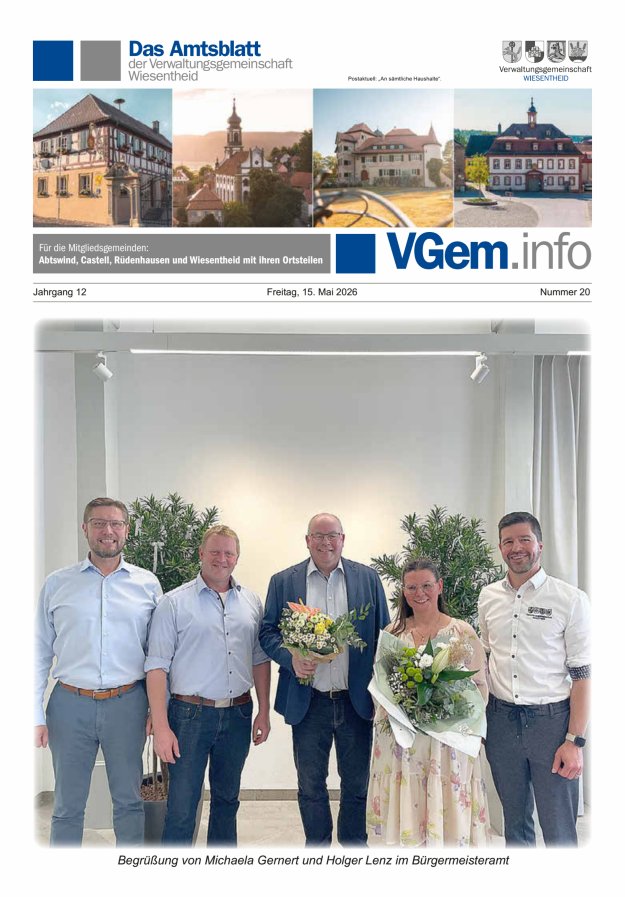 Wiesentheid Titelblatt 20/2026