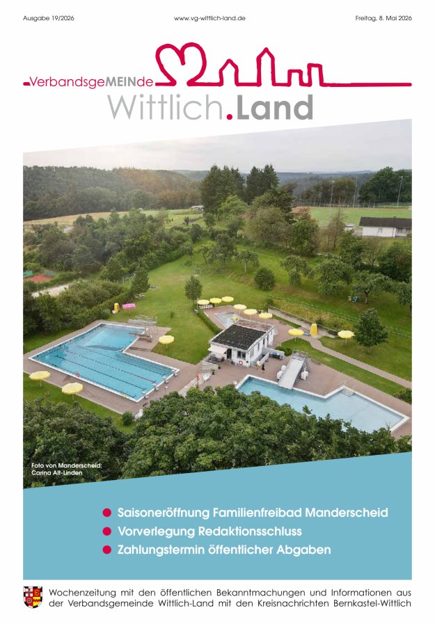 Mein Wittlich.Land Titelblatt 19/2026