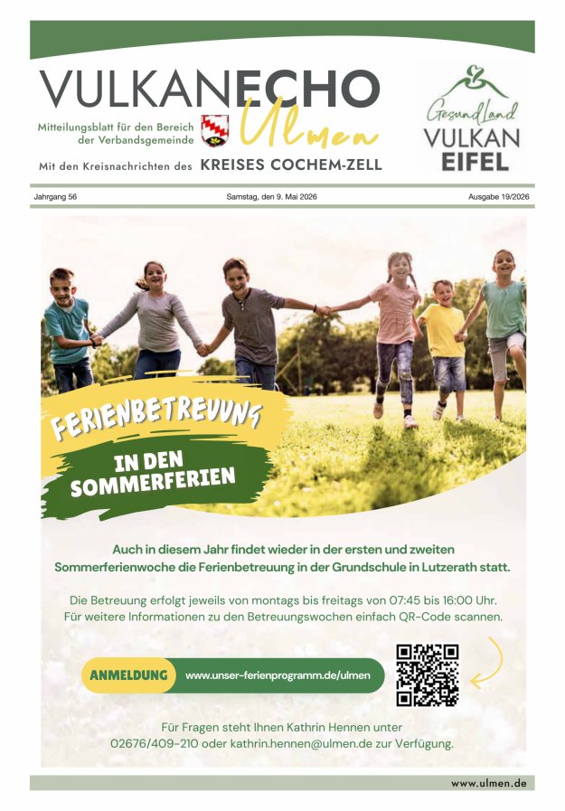 Vulkan Echo VG Ulmen Titelblatt 19/2026