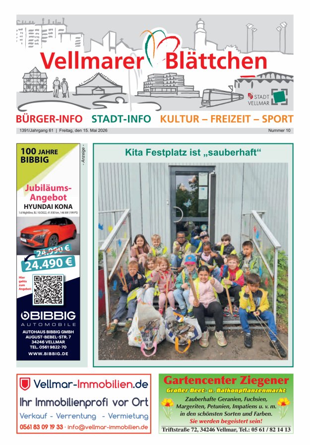 Vellmarer Blättchen Titelblatt 10/2026