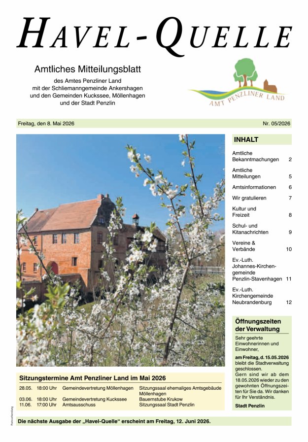 Havel-Quelle Titelblatt 05/2026