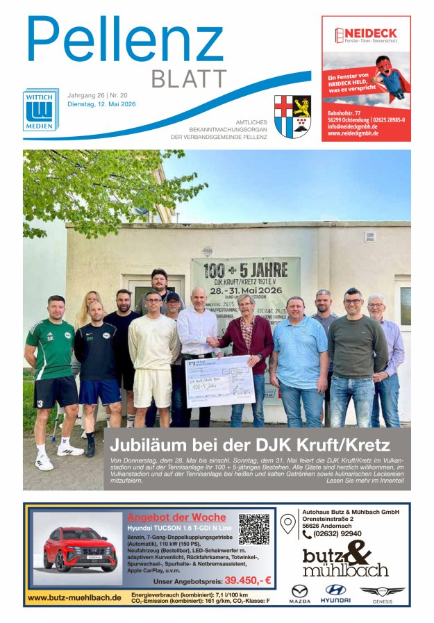 Pellenzblatt Titelblatt 20/2026