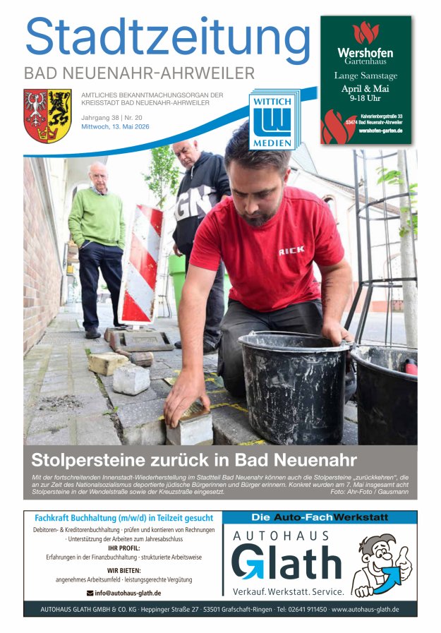 Stadtzeitung Bad Neuenahr-Ahrweiler Titelblatt 20/2026