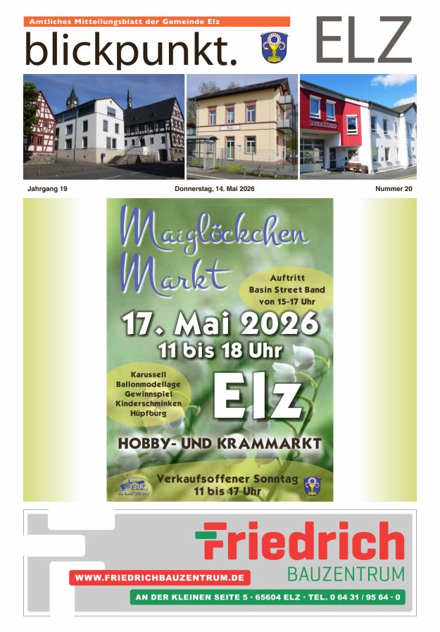 Blickpunkt Elz Titelblatt 20/2026
