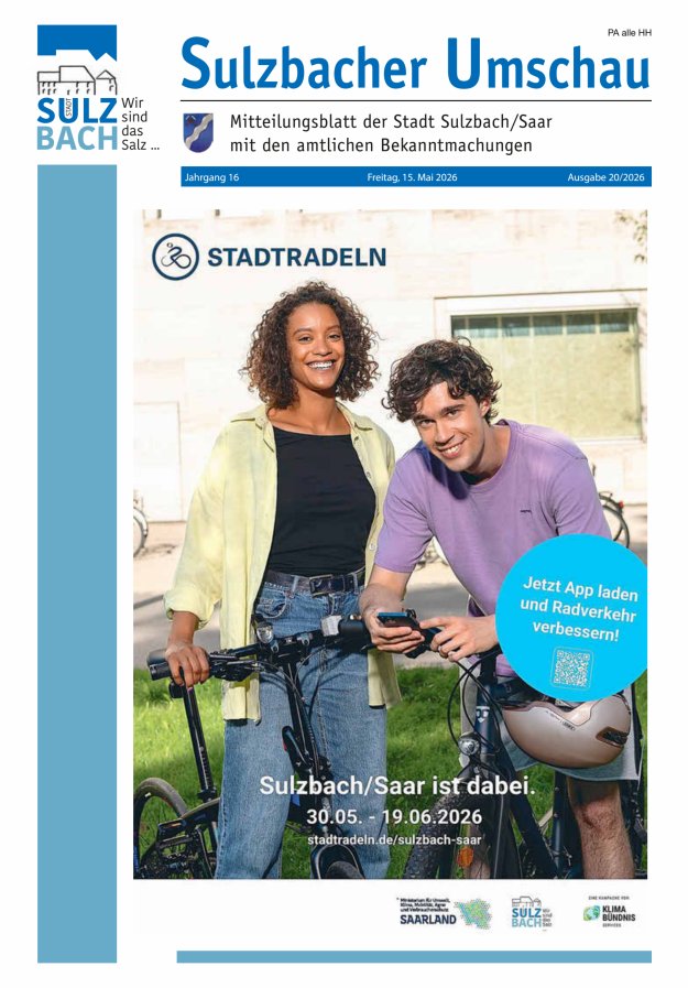 Sulzbacher Umschau Titelblatt 20/2026