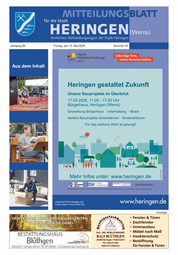Mitteilungsblatt Heringen Titelblatt 20/2026