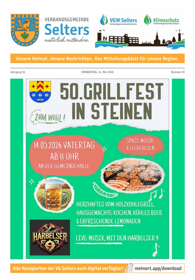 Unsere Verbandsgemeinde Selters Ww Titelblatt 20/2026