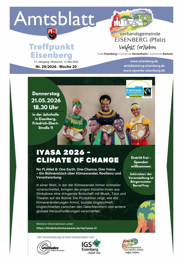 Treffpunkt Eisenberg Titelblatt 20/2026