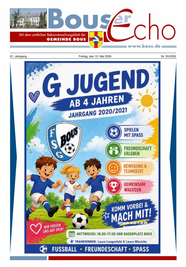 Bouser Echo Titelblatt 20/2026