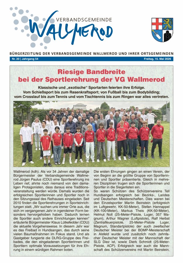 Wir über uns - Verbandsgemeinde Wallmerod Titelblatt 20/2026