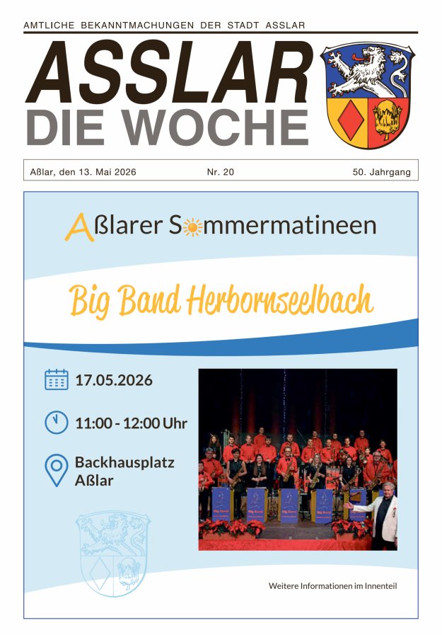 Asslar - Die Woche Titelblatt 20/2026