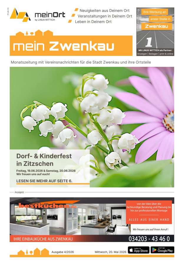 Mitteilungsblatt Zwenkau Titelblatt 04/2026