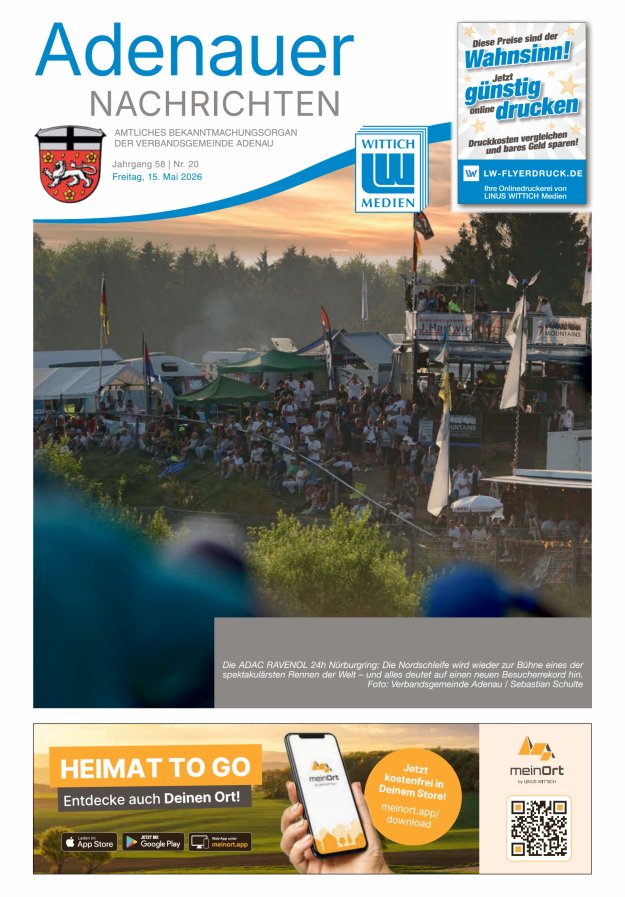 Adenauer Nachrichten Titelblatt 20/2026