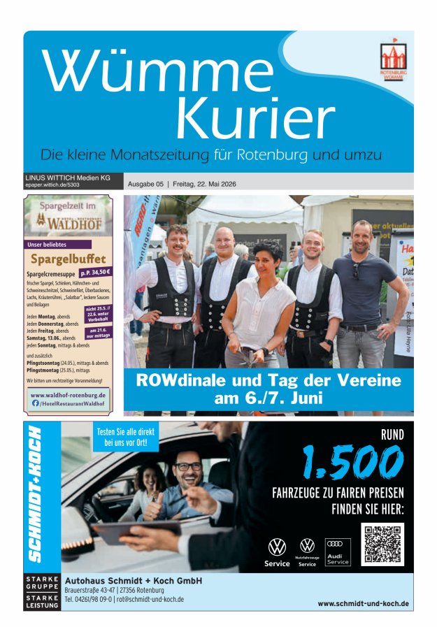 Wümme Kurier Titelblatt 05/2026