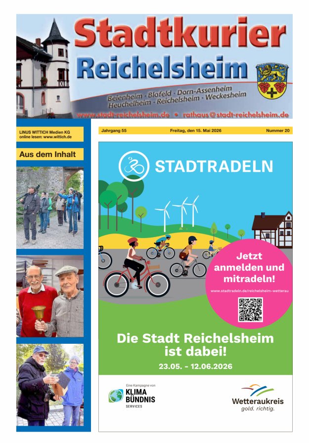 Stadtkurier Reichelsheim Titelblatt 20/2026