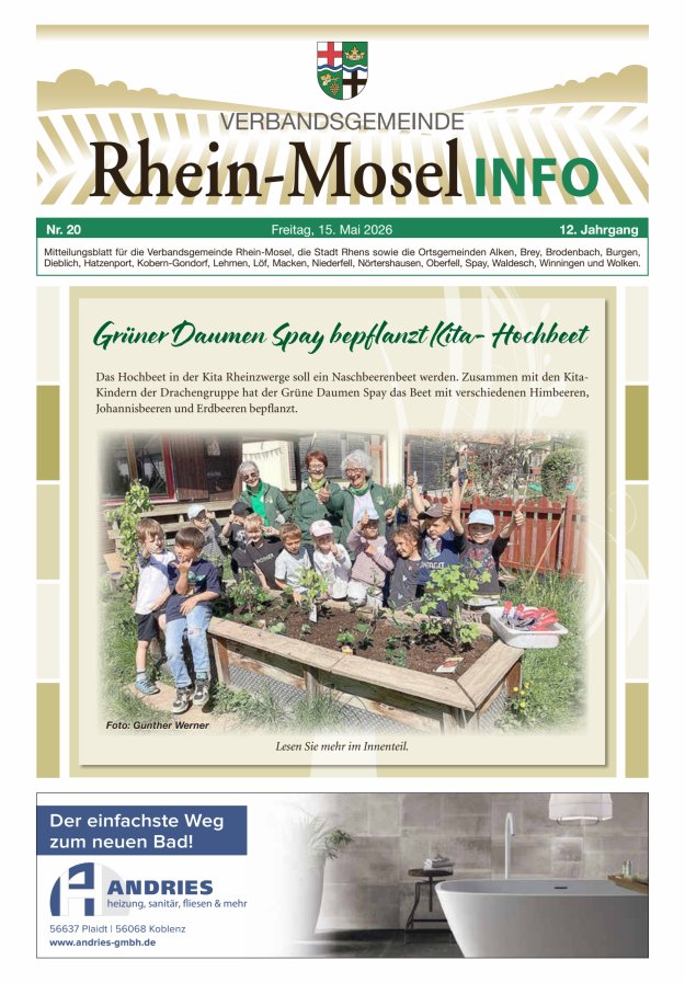 Rhein-Mosel Info Titelblatt 20/2026