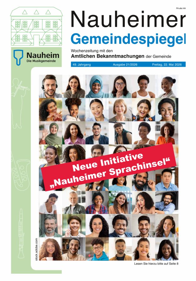 Nauheimer Gemeindespiegel Titelblatt 21/2026
