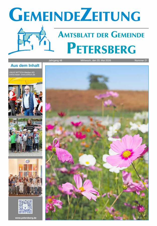 Amtsblatt Blickpunkt Petersberg Titelblatt 21/2026