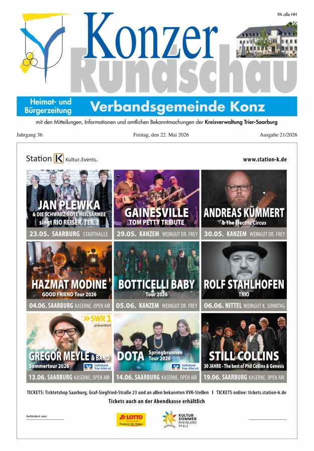 Konzer Rundschau Titelblatt 21/2026