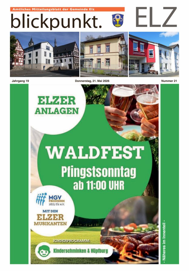 Blickpunkt Elz Titelblatt 21/2026