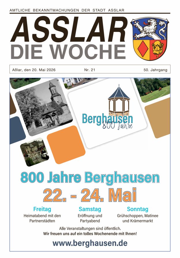 Asslar - Die Woche Titelblatt 21/2026