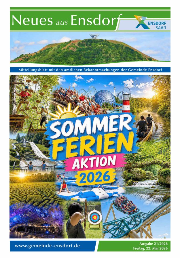 Neues aus Ensdorf Titelblatt 21/2026