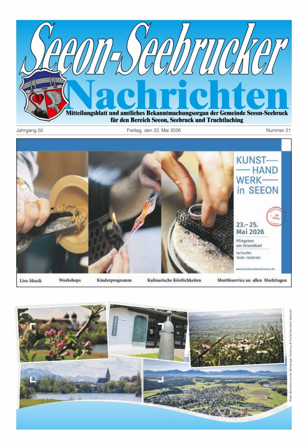 Seeon-Seebrucker Nachrichten Titelblatt 21/2026