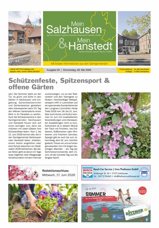 Mein Salzhausen   Mein Hanstedt Titelblatt 05/2026