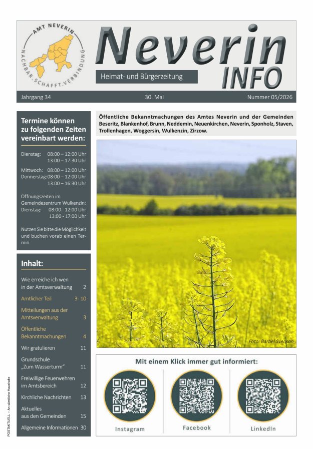 Neverin INFO Titelblatt 05/2026
