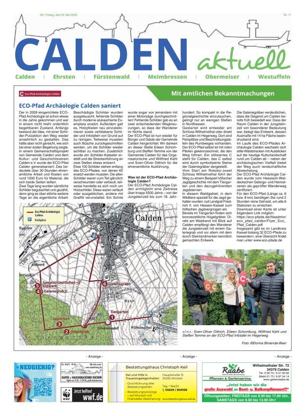 Calden aktuell Titelblatt 11/2026