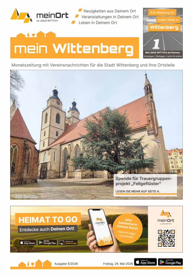 MB Wittenberg/meinWittenberg Titelblatt 05/2026