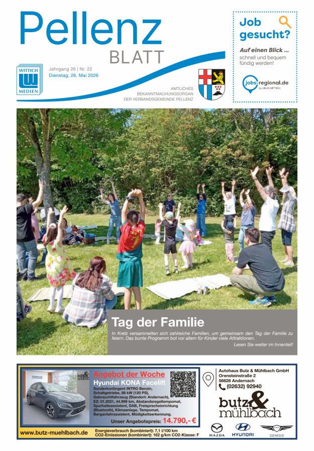 Pellenzblatt Titelblatt 22/2026