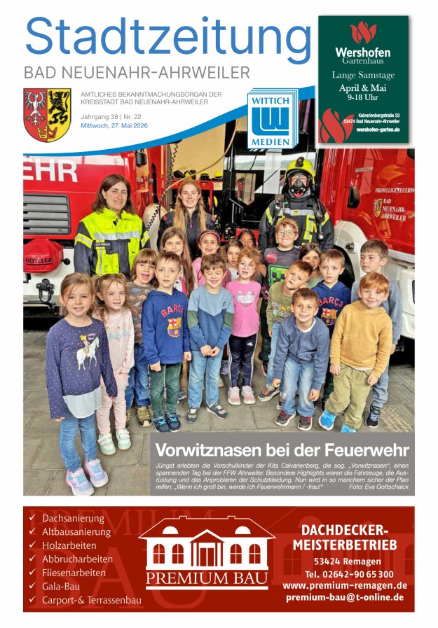 Stadtzeitung Bad Neuenahr-Ahrweiler Titelblatt 22/2026