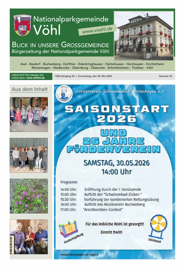 Blick in unsere Grossgemeinde Titelblatt 22/2026