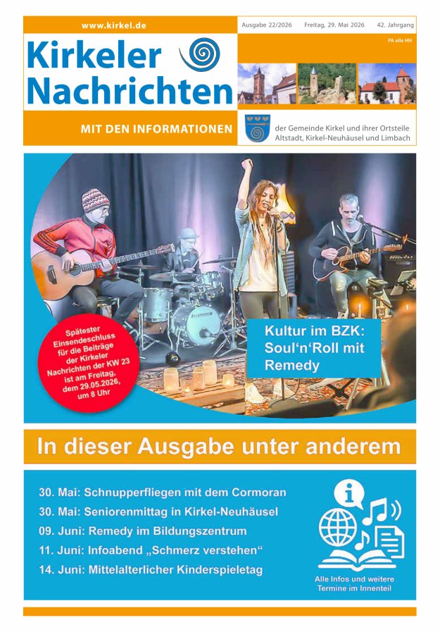 Kirkeler Nachrichten Titelblatt 22/2026
