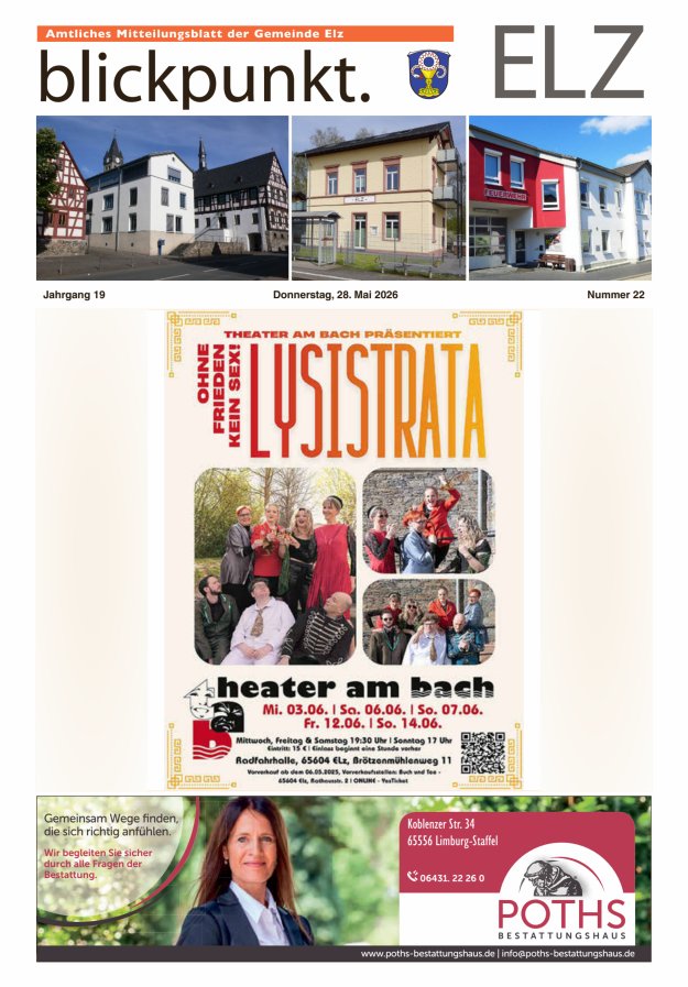 Blickpunkt Elz Titelblatt 22/2026
