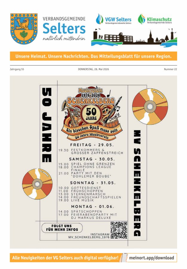 Unsere Verbandsgemeinde Selters Ww Titelblatt 22/2026