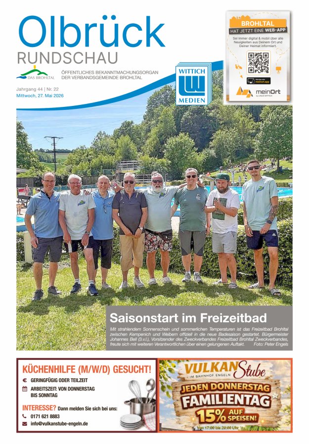 Olbrück Rundschau Titelblatt 22/2026