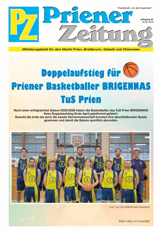 Priener Zeitung Titelblatt 05/2026