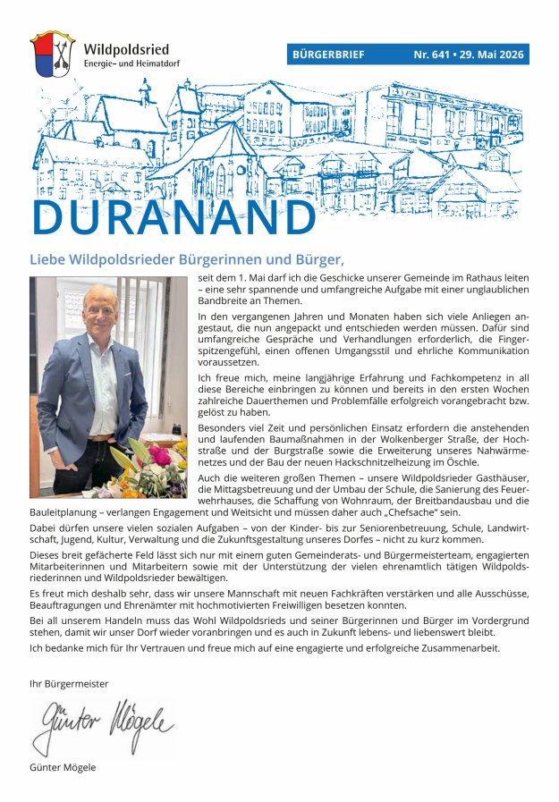 Wildpoldsrieder Duranand Titelblatt 641/2026