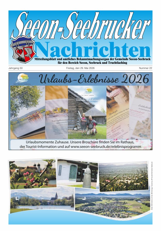 Seeon-Seebrucker Nachrichten Titelblatt 22/2026