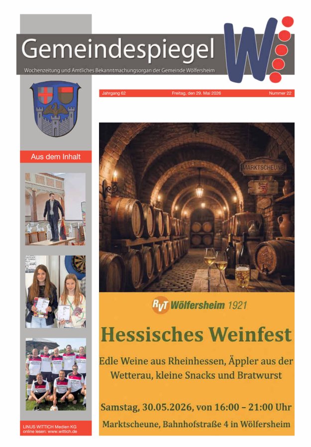 Der Gemeindespiegel Titelblatt 22/2026
