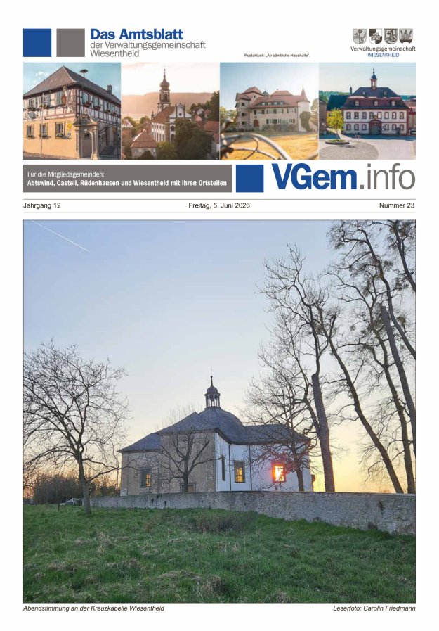 Wiesentheid Titelblatt 23/2026