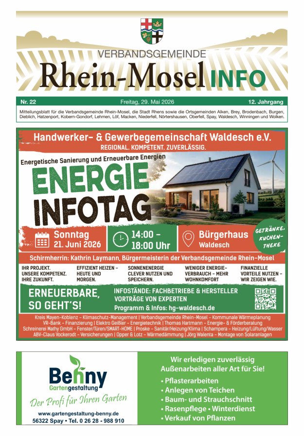 Rhein-Mosel Info Titelblatt 22/2026