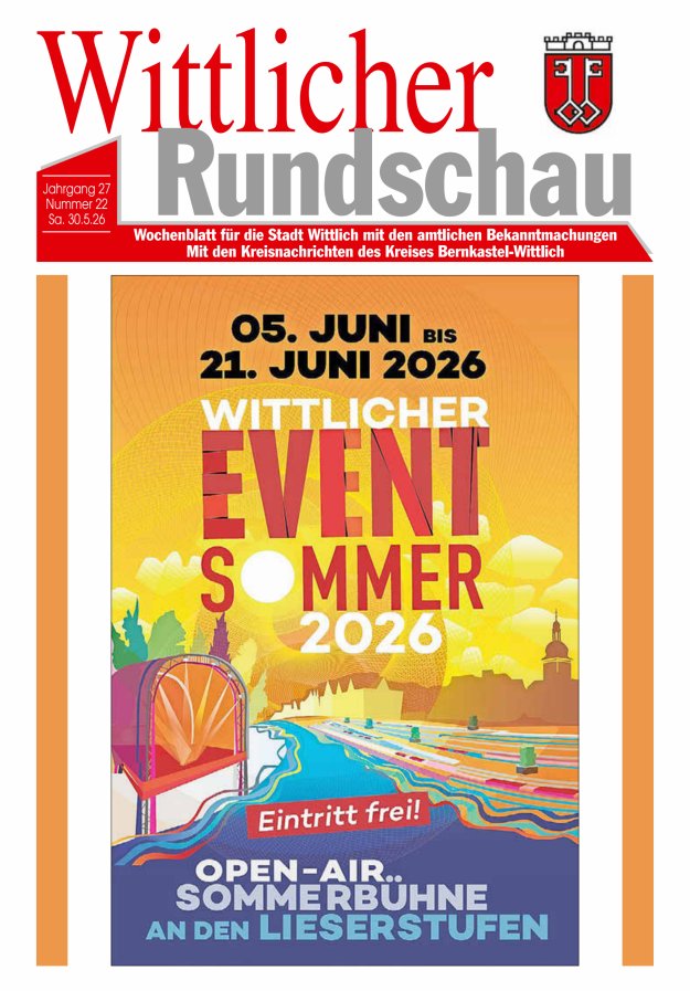 Wittlicher Rundschau Titelblatt 22/2026