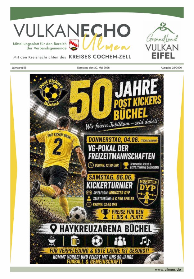 Vulkan Echo VG Ulmen Titelblatt 22/2026