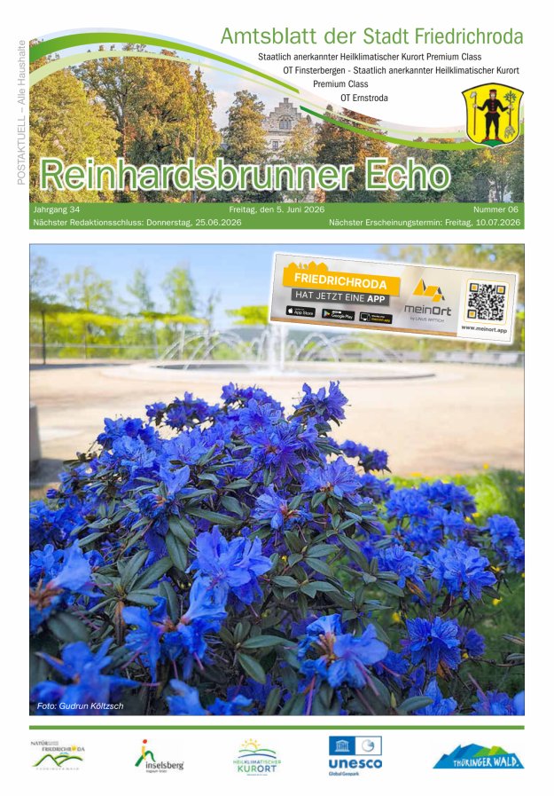 Reinhardsbrunner Echo Titelblatt 06/2026