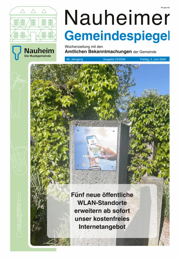 Nauheimer Gemeindespiegel Titelblatt 23/2026